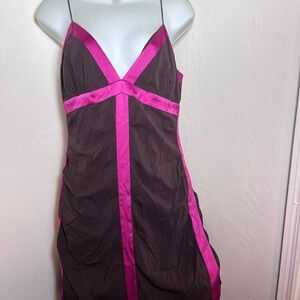 Nicole Miller Collection Dress Size 10 Silk Evening knee length Dress Cocktail
